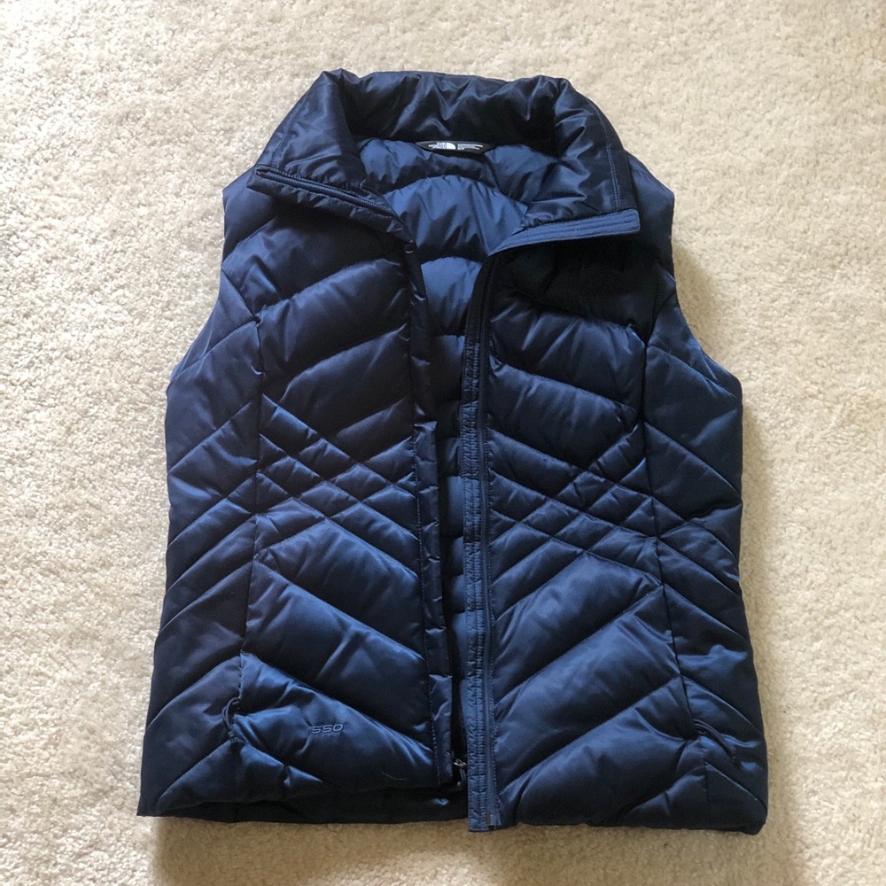 Blue North Face vest